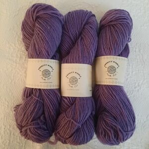 CONSITT WOOLS 3 Soft Spun 100% Lambswool Yarn Spun, Dyed, Milled in CANADA